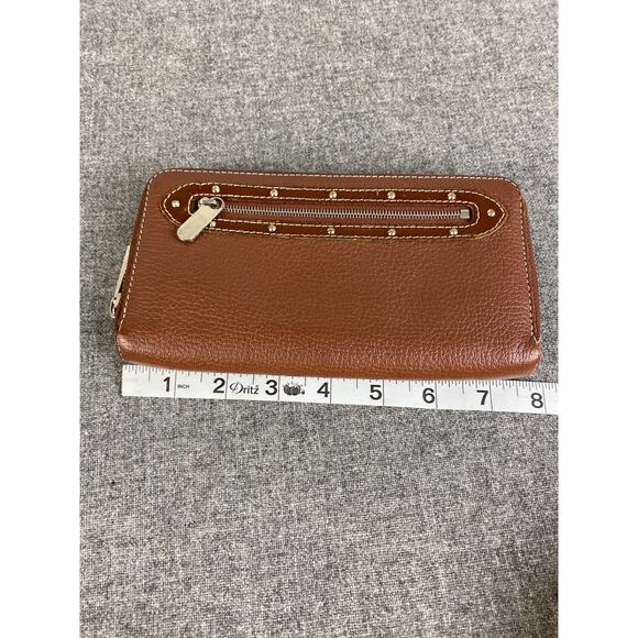 LOUIS VUITTON SUHALI Zippy Zip Around Tan Long Wallet #22016 - Picture 7 of 11